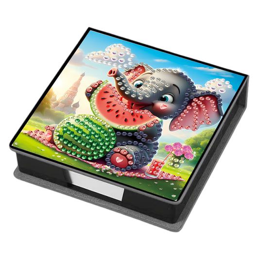Leather 5D Diamond Painting Kit Note Box DIY Diamond Art Notepad Box (R)
