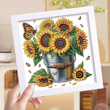 Load image into Gallery viewer, Diamond Painting - Partial Special Shaped - Butterfly Bouquet (15*15CM)
