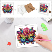 Load image into Gallery viewer, Diamond Painting - Partial Special Shaped - Butterfly Bouquet (15*15CM)
