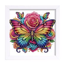 Load image into Gallery viewer, Diamond Painting - Partial Special Shaped - Butterfly Bouquet (15*15CM)
