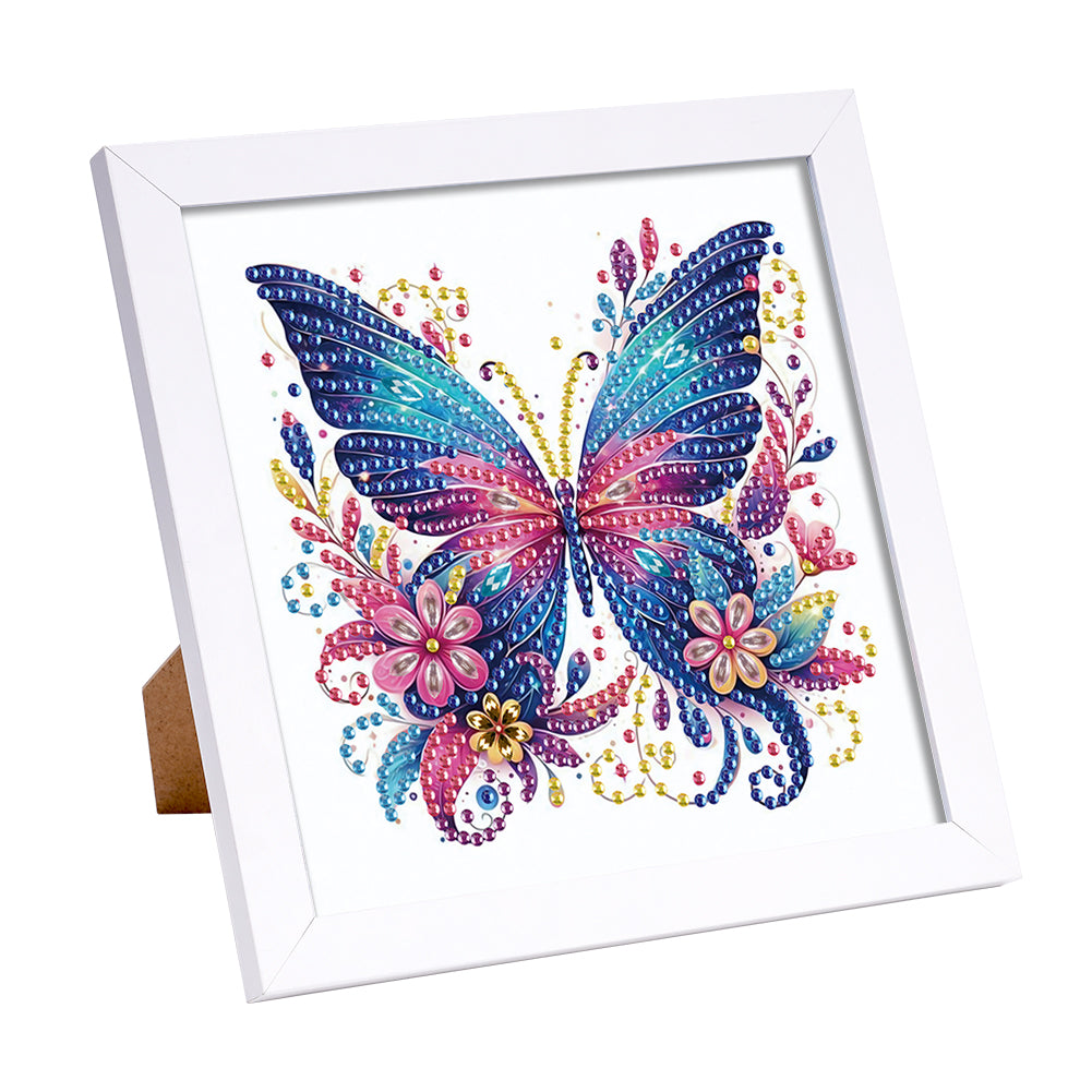 Diamond Painting - Partial Special Shaped - Butterfly Bouquet (15*15CM)