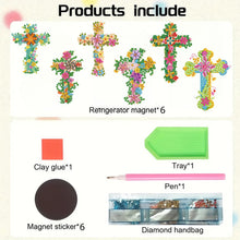 Load image into Gallery viewer, 6Pcs Diamond Painting Refrigerator Magnets Diamond Art Kits for Adults Beginners
