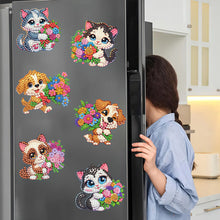 Load image into Gallery viewer, 6Pcs Diamond Painting Refrigerator Magnets Diamond Art Kits for Adults Beginners
