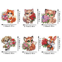Load image into Gallery viewer, 6Pcs Diamond Painting Refrigerator Magnets Diamond Art Kits for Adults Beginners

