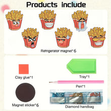 Load image into Gallery viewer, 6Pcs Diamond Painting Refrigerator Magnets Diamond Art Kits for Adults Beginners

