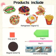 Load image into Gallery viewer, 6Pcs Diamond Painting Refrigerator Magnets Diamond Art Kits for Adults Beginners

