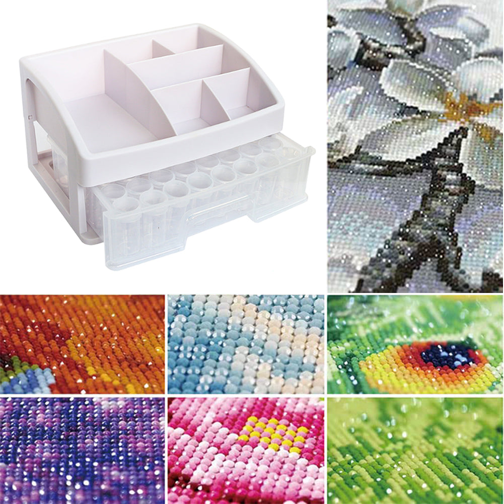 Diamond Painting Bead Storage Container Diamond Art Bead Organizer (48 Bottles)