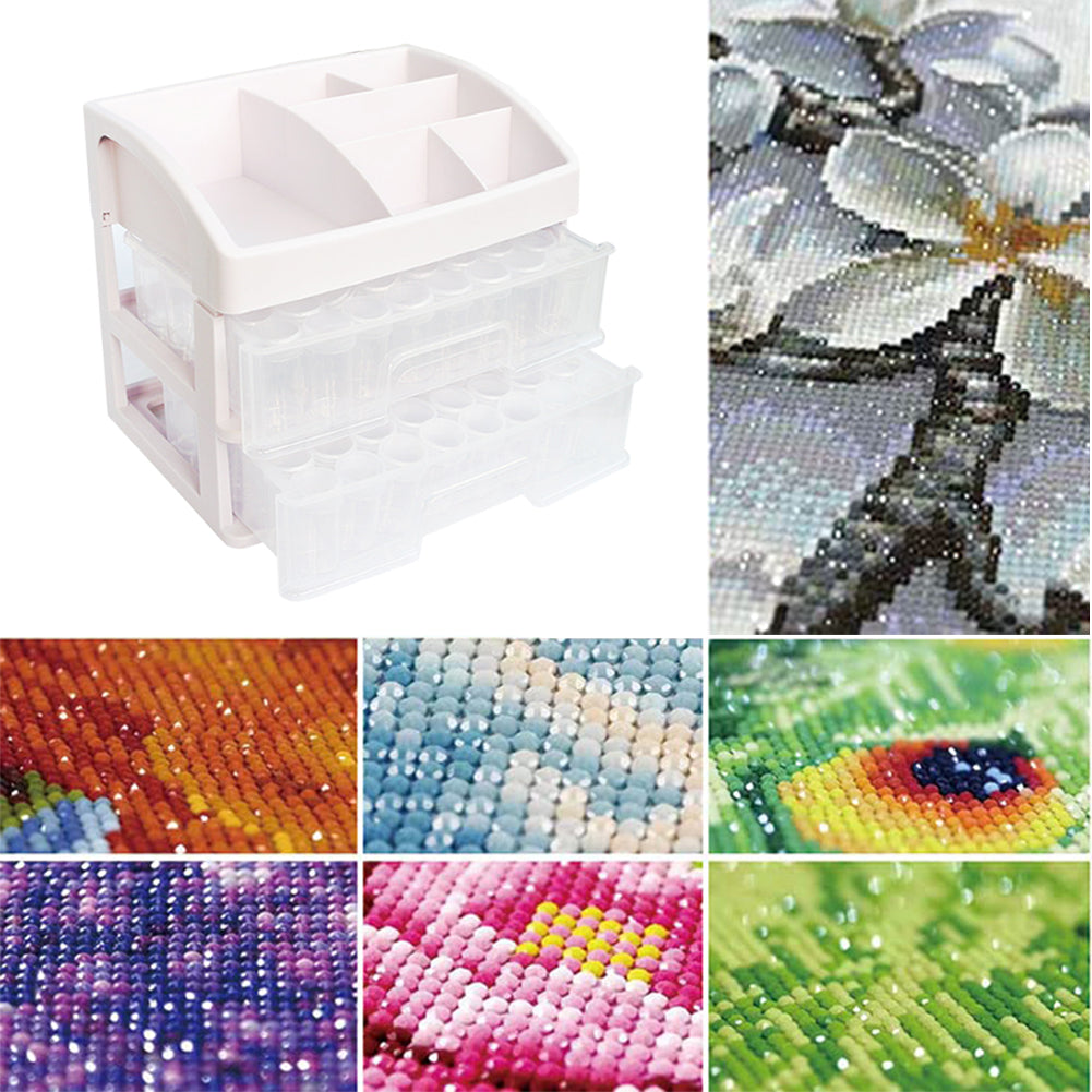 Diamond Painting Bead Storage Container Diamond Art Bead Organizer (96 Bottles)