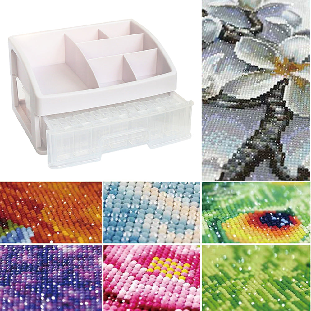 Diamond Painting Bead Storage Container Diamond Art Bead Organizer (82 Bottles)