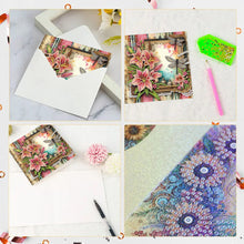 Load image into Gallery viewer, 6pcs Diamond Painting Greeting Cards Diamond Art Cards for Adults (Flower Scene)
