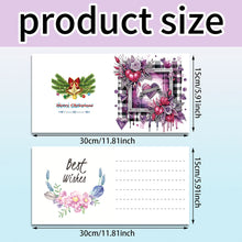 Load image into Gallery viewer, 6pcs Diamond Painting Greeting Cards Diamond Art Cards for Adults (Flower Scene)

