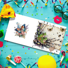 Load image into Gallery viewer, 6pcs Diamond Painting Greeting Cards DIY Diamond Art Cards (Insect Butterfly)
