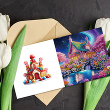 Load image into Gallery viewer, 6pcs Diamond Painting Greeting Cards DIY Diamond Art Cards for Adults (Castle)
