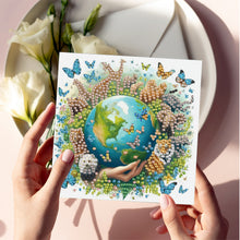 Load image into Gallery viewer, 6pcs Diamond Painting Greeting Cards DIY Diamond Art Cards for Adults (Earth)
