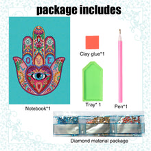 Load image into Gallery viewer, Snowman Special Shaped Diamond Painting Diary Book A5 Diamond Painting Notebooks
