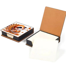 Load image into Gallery viewer, Leather Animals Diamond Painting Notecard Box Flowers Gem Art Sticky Note Holder
