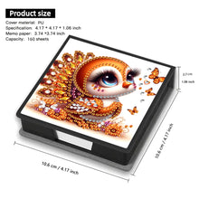Load image into Gallery viewer, Leather Animals Diamond Painting Notecard Box Flowers Gem Art Sticky Note Holder
