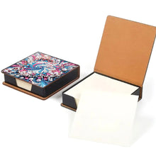 Load image into Gallery viewer, Leather Animals Diamond Painting Notecard Box Flowers Gem Art Sticky Note Holder
