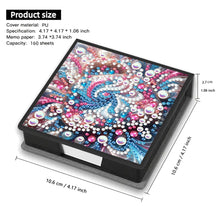 Load image into Gallery viewer, Leather Animals Diamond Painting Notecard Box Flowers Gem Art Sticky Note Holder
