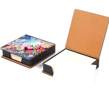 Load image into Gallery viewer, Leather Animals Diamond Painting Notecard Box Flowers Gem Art Sticky Note Holder
