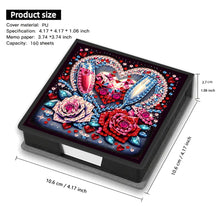 Load image into Gallery viewer, Leather Animals Diamond Painting Notecard Box Flowers Gem Art Sticky Note Holder
