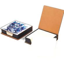Load image into Gallery viewer, Leather Animals Diamond Painting Notecard Box Flowers Gem Art Sticky Note Holder
