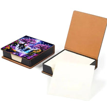 Load image into Gallery viewer, Leather Animals Diamond Painting Notecard Box Flowers Gem Art Sticky Note Holder
