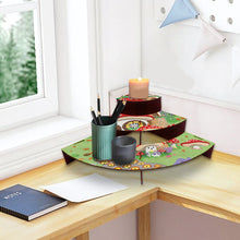 Load image into Gallery viewer, 3 Tier Wood Mushroom House DIY Diamond Painting Storage Holder for Home Office
