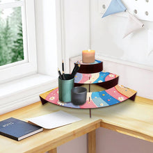 Load image into Gallery viewer, 3 Tier Wood Rainbow Daisy DIY Diamond Painting Storage Holder for Home Office
