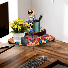 Load image into Gallery viewer, 3 Tier Wood Flowers DIY Diamond Painting Storage Holder for Home Study Office
