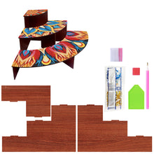 Load image into Gallery viewer, 3 Tier Wood Flowers DIY Diamond Painting Storage Holder for Home Study Office
