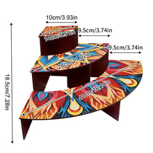 Load image into Gallery viewer, 3 Tier Wood Flowers DIY Diamond Painting Storage Holder for Home Study Office
