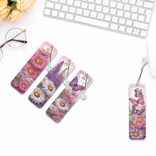 Load image into Gallery viewer, 4 Pcs Diamond Painting Bookmarks DIY Diamond Art Bookmarks Kits (Flower)
