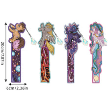 Load image into Gallery viewer, 4 Pcs Diamond Painting Bookmarks DIY Diamond Art Bookmarks Kits (Rainbow Horse)
