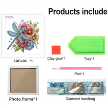Load image into Gallery viewer, Diamond Painting - Partial Special Shaped - Dragonfly (18*18CM)

