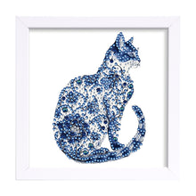 Load image into Gallery viewer, Diamond Painting - Partial Special Shaped - Blue Cat (18*18CM)
