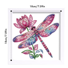 Load image into Gallery viewer, Diamond Painting - Partial Special Shaped - Pink Dragonfly (18*18CM)
