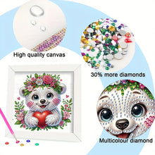 Load image into Gallery viewer, Diamond Painting - Partial Special Shaped - White Bear (18*18CM)
