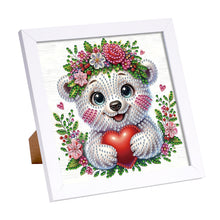 Load image into Gallery viewer, Diamond Painting - Partial Special Shaped - White Bear (18*18CM)
