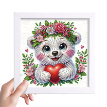 Load image into Gallery viewer, Diamond Painting - Partial Special Shaped - White Bear (18*18CM)
