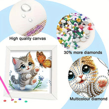 Load image into Gallery viewer, Diamond Painting - Partial Special Shaped - Kitten (18*18CM)
