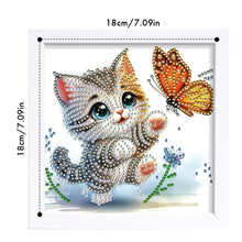 Load image into Gallery viewer, Diamond Painting - Partial Special Shaped - Kitten (18*18CM)
