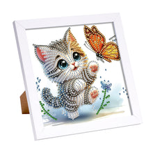 Load image into Gallery viewer, Diamond Painting - Partial Special Shaped - Kitten (18*18CM)
