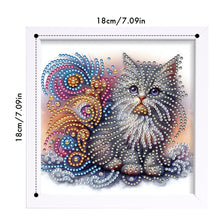 Load image into Gallery viewer, Diamond Painting - Partial Special Shaped - Cat (18*18CM)

