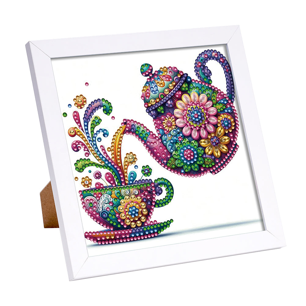 Diamond Painting - Partial Special Shaped - Mandala Teapot (18*18CM)