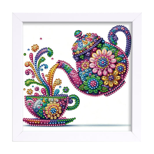 Diamond Painting - Partial Special Shaped - Mandala Teapot (18*18CM)
