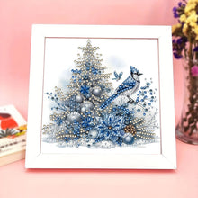 Load image into Gallery viewer, Diamond Painting - Partial Special Shaped - Christmas Blue Bird (18*18CM)
