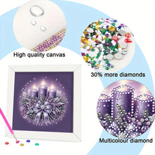 Load image into Gallery viewer, Diamond Painting - Partial Special Shaped - Christmas Candle Bow (18*18CM)
