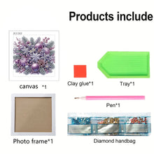 Load image into Gallery viewer, Diamond Painting - Partial Special Shaped - Christmas Candle Bow (18*18CM)

