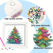 Load image into Gallery viewer, Diamond Painting - Partial Special Shaped - Christmas Tree (18*18CM)
